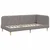 Vidaxl Kotna postelja Taupe 100 x 200 cm blago