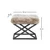 Atelier del Sofa Tabure 50x42x40cm, Crno-Sivo