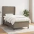 Vidaxl Box spring postelja z vzmetnico taupe 100x200 cm blago