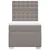 Vidaxl Box spring postelja z vzmetnico taupe 90x190 cm blago