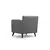 Atelier del Sofa Fotelja Nordic Arm 75x83x82cm Crno-Bela
