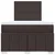 vidaXL vidaXL Box spring postelja z vzmetnico temno rjava 120x190 cm blago, (21310318)