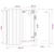 Kabinet za mete ZWOLLE Crna 52,5 x 10,5 x 57,5 cm