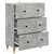 Ormar s ladicama Betonska siva 66 x 34,5 x 90 cm