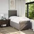 Vidaxl Box spring postelja z vzmetnico taupe 80x200 cm blago