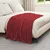 Pokrivači za bacanje 6 pcs Bordeaux Crvena 150 x 130 cm Runo