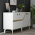 HANAH HOME Komoda Iris White Gold