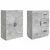 Set ormara 2 pcs Betonska siva Konstruirano drvo