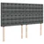 vidaXL Box spring postelja z vzmetnico temno siva 200x200 cm blago