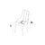 Hanah Home Set stolica Newa, 46x94x46 cm, 4 komada, Srebrno-sive boje