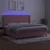 Krevet box spring s madracem LED ružičasti 200x200cm baršunasti