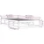 shumee vidaXL Posteljni okvir bel 90 x 200 cm masiven les