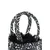 Sorena Handmade Ženska mini tote torba Roxani, Crno-bela