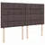 Vidaxl Box spring postelja z vzmetnico temno rjav 200x200 cm blago