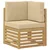 Set vanjskih sofa 6 pcs Bijela i Bež 306 x 128,5 x 73 cm