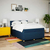 vidaXL vidaXL Box spring postelja z vzmetnico modra 140x200 cm blago, (21304950)