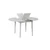 Hanah Home Trpezarijski sto Vina 139, 100x75x100 cm, Bijeli