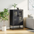 Visoka komoda crna 68x39x111,5 cm od čelika