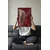 WallXpert uramljena slika 115262, beli tigar na crvenoj pozadini, 30 x 40 cm, crni ram