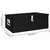 Kutija za pohranu crna 90 x 47 x 33,5 cm aluminijska