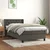 Vidaxl Box spring postelja z vzmetnico temno siva 80x200 cm žamet
