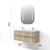 Skye Decor Set kupatilskog ormarića sa umivaonikom i ogledalom, 2 dela, Krem
