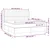 Vidaxl Box spring postelja z vzmetnico LED temno modra 160x200cm žamet