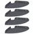 Lebdeća polica s policom 4 pcs Antracit 18 x 18 x 2 cm