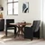Blagovačke stolice s kotačima 2 pcs Crna 58 x 65 x 94 cm