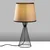 Opviq Stona lampa Telis-5373, 28x28x55 cm, IP20, Crno-smeđa