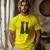 Camiseta Majica sa štampanim printom Cam 308, Muška, Žuta