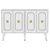 Wallity Komoda Roland 120x80x30cm Belo-Zlatna