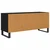 TV ormar Crni hrast 100 x 34,5 x 44,5 cm Obrađeno drvo i čelik