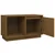 Vidaxl TV omarica medeno rjava 74x35x44 cm trdna borovina