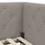 Vidaxl Kotna postelja Taupe 100 x 200 cm blago