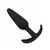 Smooth Silicone Butt Plug Black