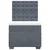 vidaXL Box spring postelja z vzmetnico temno siv 90x190 cm žamet