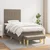Vidaxl Box spring postelja z vzmetnico taupe 90x190 cm blago
