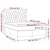 Vidaxl Box spring postelja z vzmetnico LED krem 140x190 cm blago