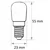 Žarnica posebne oblike T26 E14 15W Bellight