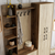 HANAH HOME Cipelarnik sa čivilukom Viyana Da Walnut Travertine