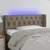 Vidaxl LED posteljno vzglavje taupe 93x16x78/88 cm blago