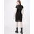 Womens double-layer mesh dress black