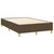 Vidaxl Box spring postelja z vzmetnico temno rjava 120x190 cm blago