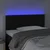 LED uzglavlje crno 80 x 5 x 78/88 cm baršunasto
