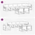 Set vanjskih sofa s jastukom 8 pcs Bijela i svjetlosiva