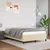 Vidaxl Posteljni okvir krem 120x200 cm umetno usnje