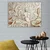 WallXpert slika na platnu 775197013_70100, ženska figura sa reljefnim ornamentima u beloj i zlatnoj boji, 70 x 100 cm