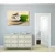Slika bel cvet in kamni v pesku - 40x30