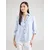 VERO MODA Bluza VMBUMPY svetlo modra/bela